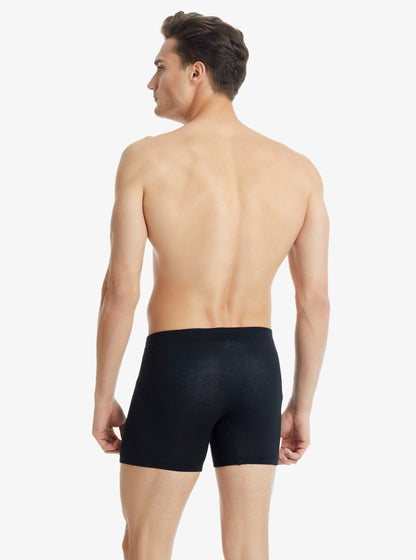 Herren Modal Elastan Boxershorts 9313 - Schwarz