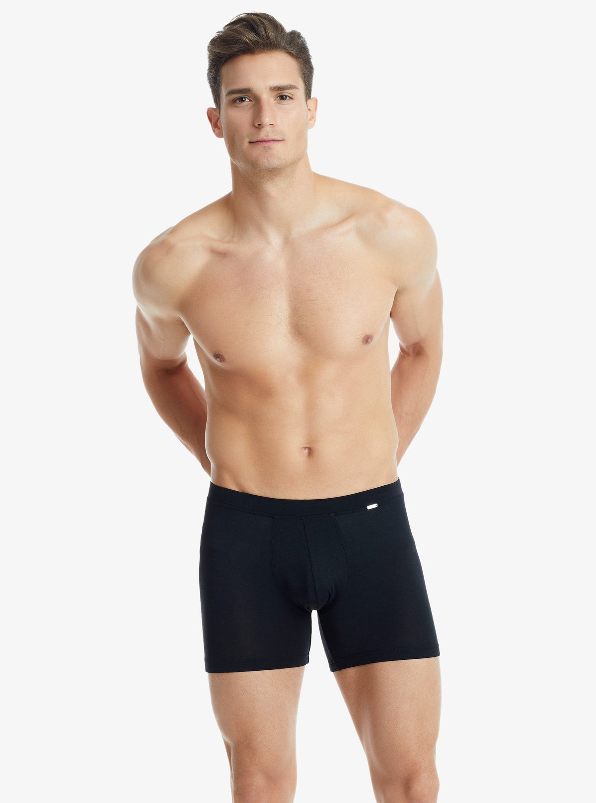 Herren Modal Elastan Boxershorts 9313 - Schwarz