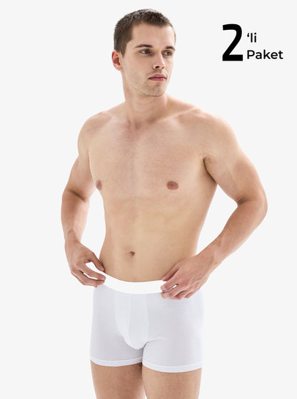 Herren Boxershorts 2er-Pack Mood 9324 - Weiß