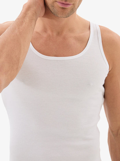 Herren Rippen-Top 9341 - Weiß