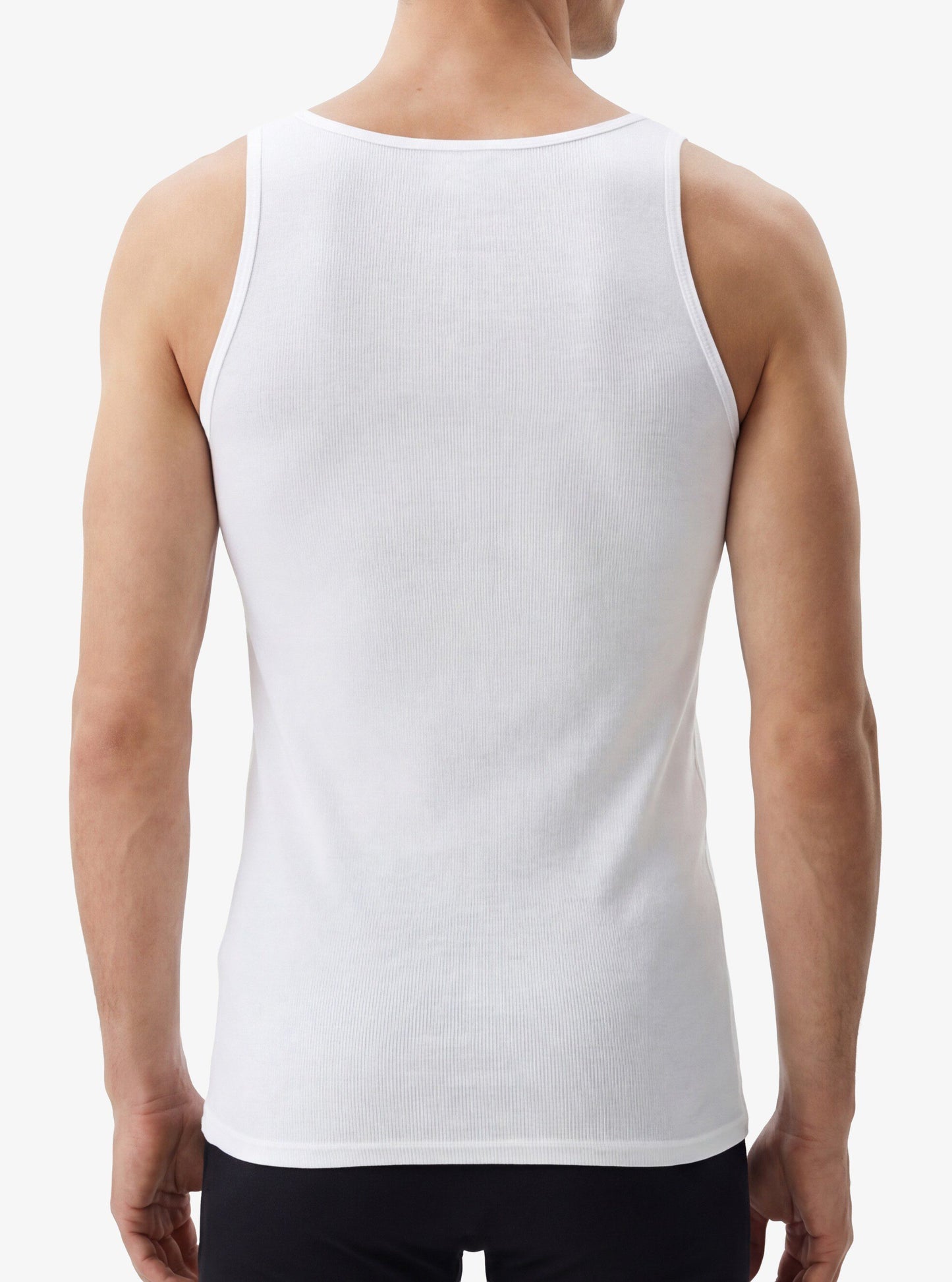 Herren Rippen-Top 9341 - Weiß
