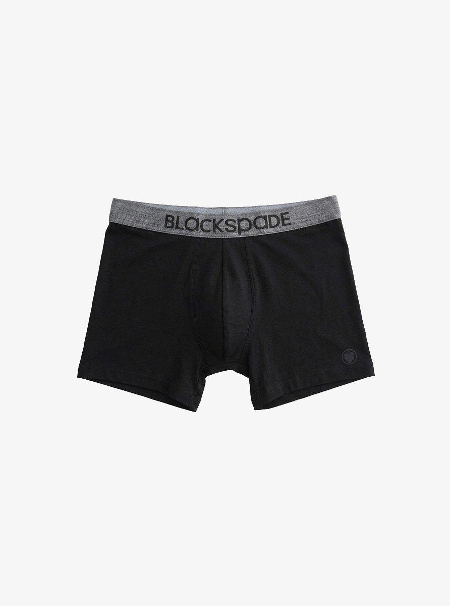 Herren Boxer Shorts 3er-Pack - Grau Blau Schwarz
