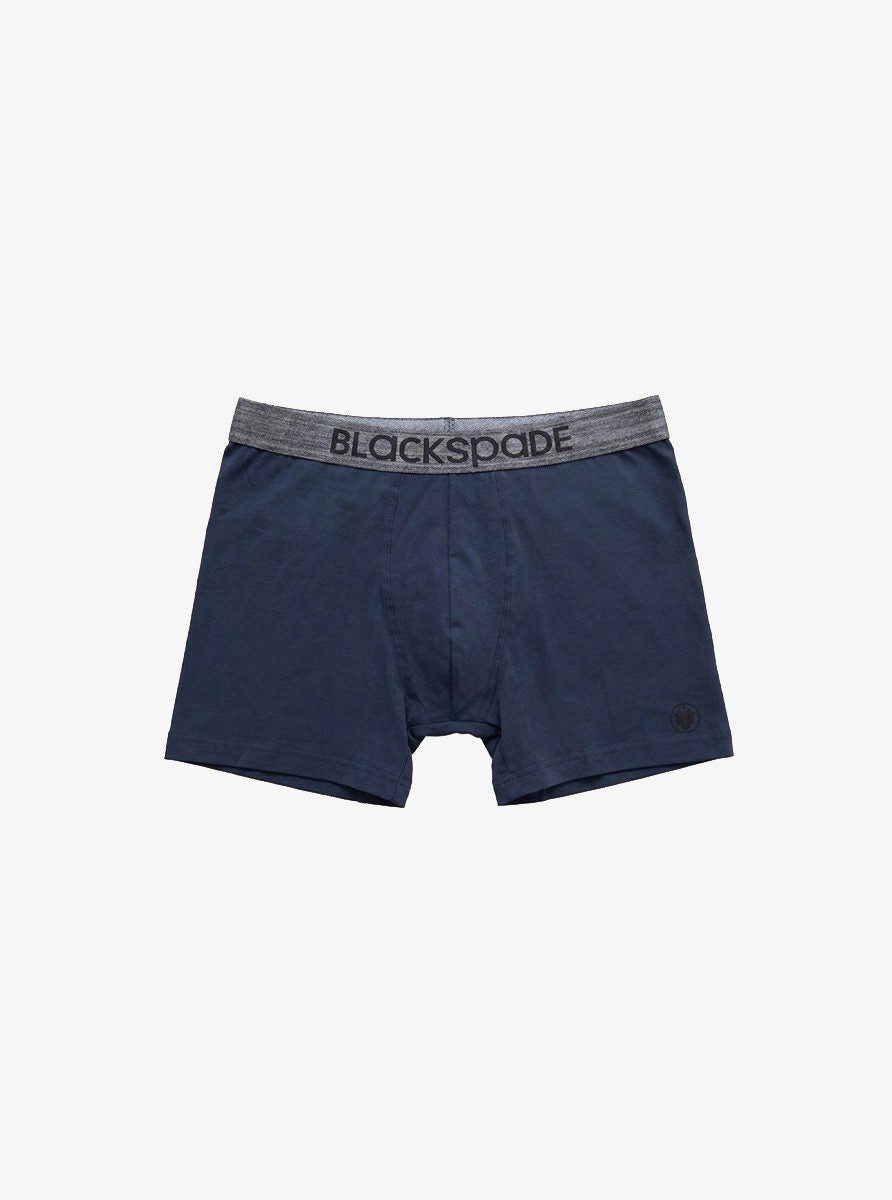 Herren Boxer Shorts 3er-Pack - Grau Blau Schwarz