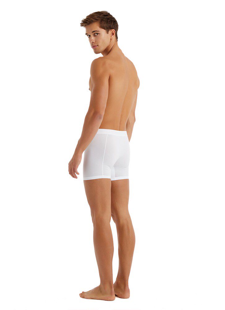 Herren Baumwoll Stretch Boxershorts Aura 9502 - Weiß