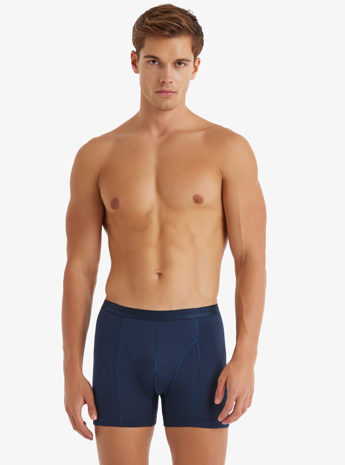 Herren Baumwoll Stretch Boxershorts Aura 9502 - Marine
