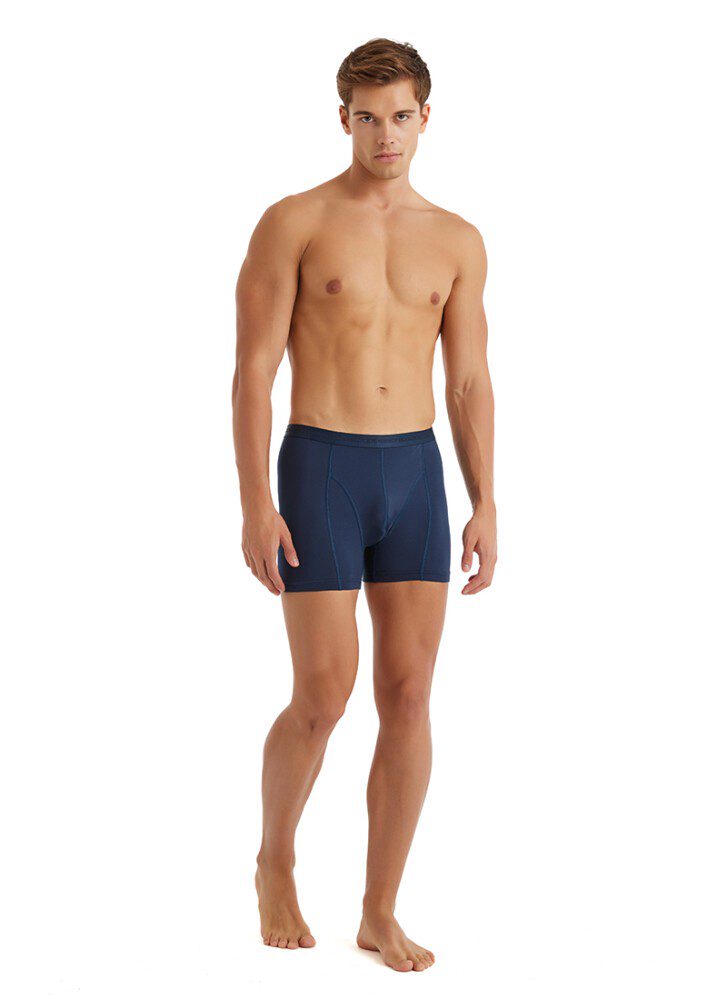 Herren Baumwoll Stretch Boxershorts Aura 9502 - Marine