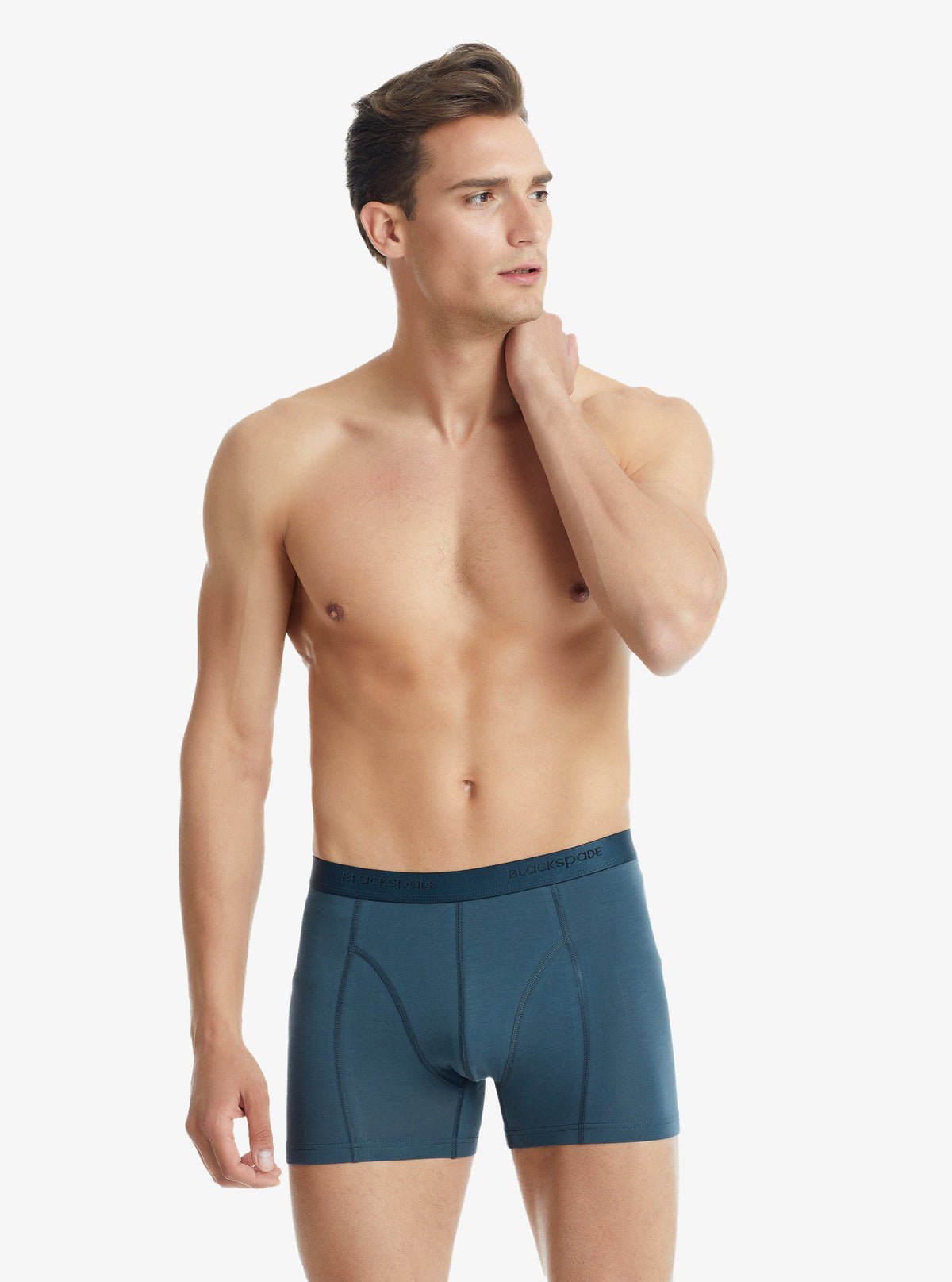 Herren Baumwoll Stretch Boxershorts Aura 9502 - Anthrazit