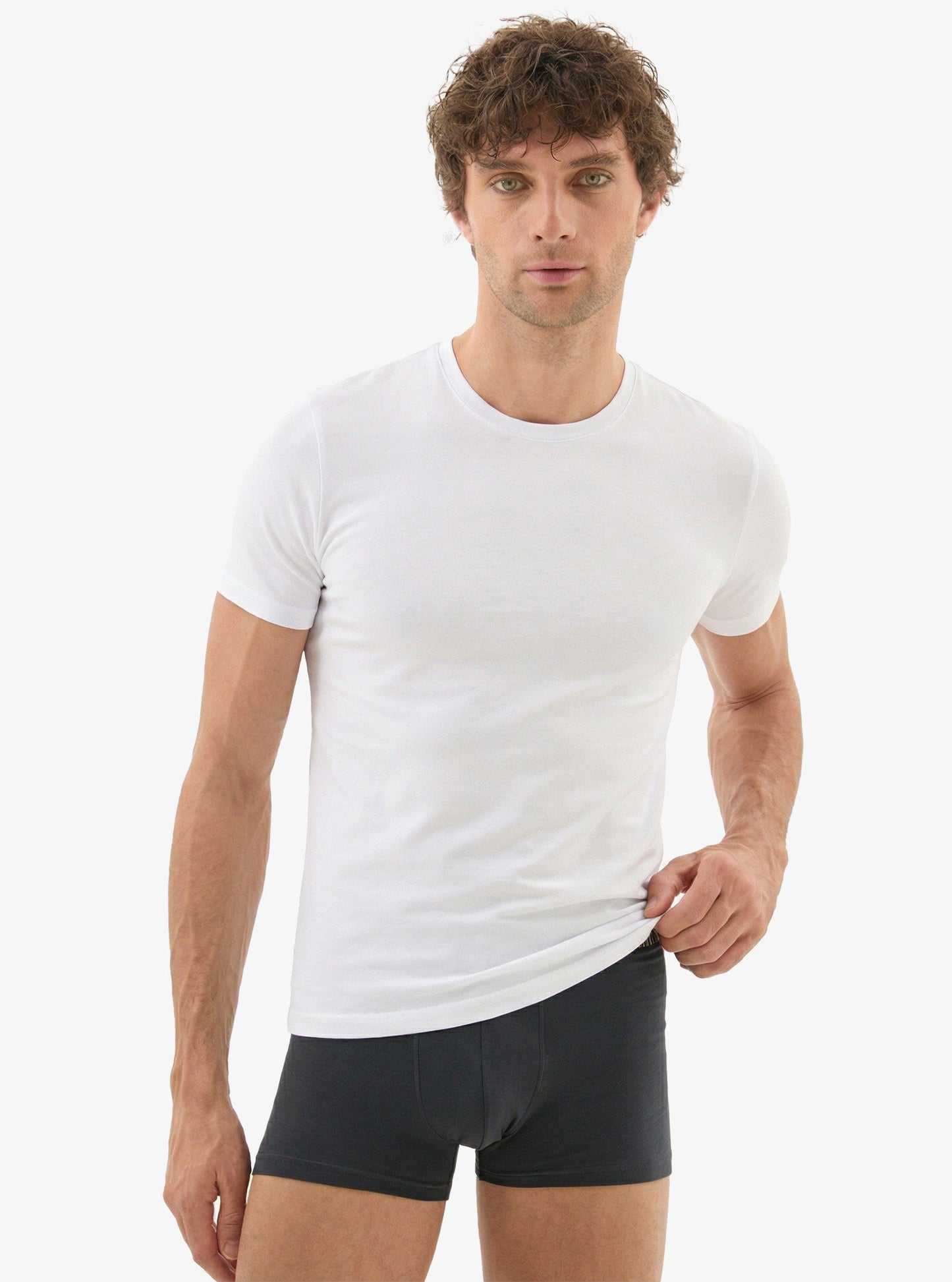 Herren Rundhals T-Shirt Aura 9506 - Weiß