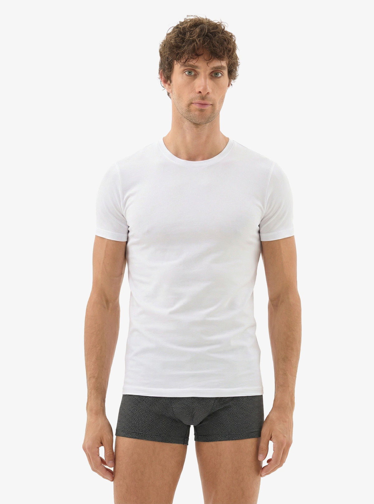Herren Rundhals T-Shirt Aura 9506 - Weiß