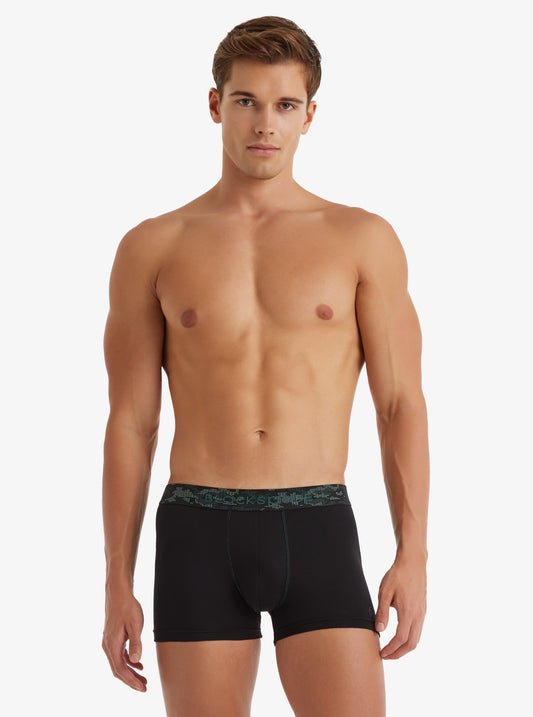 Herren Baumwoll Stretch Boxershorts 9555 - Schwarz