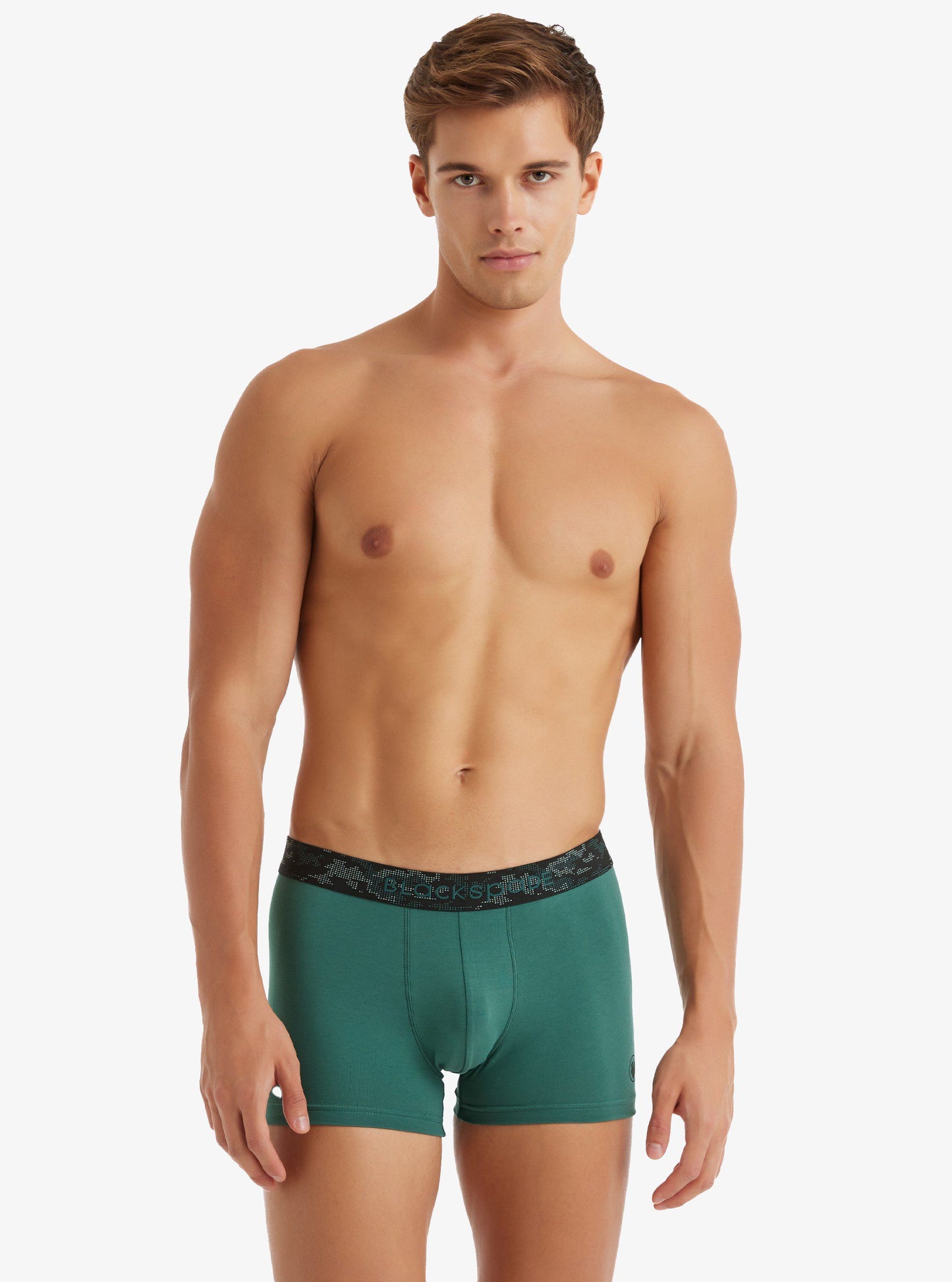 Herren Baumwoll Stretch Boxershorts 9555 - Grün
