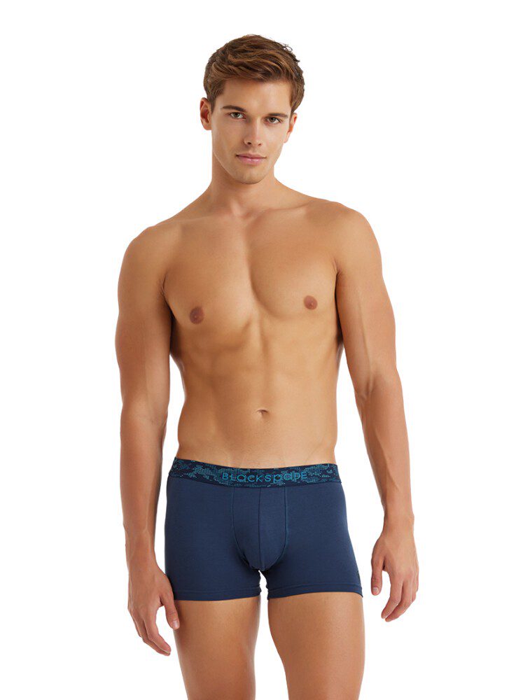 Herren Baumwoll Stretch Boxershorts 9556 - Marine