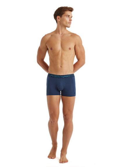 Herren Baumwoll Stretch Boxershorts 9556 - Marine