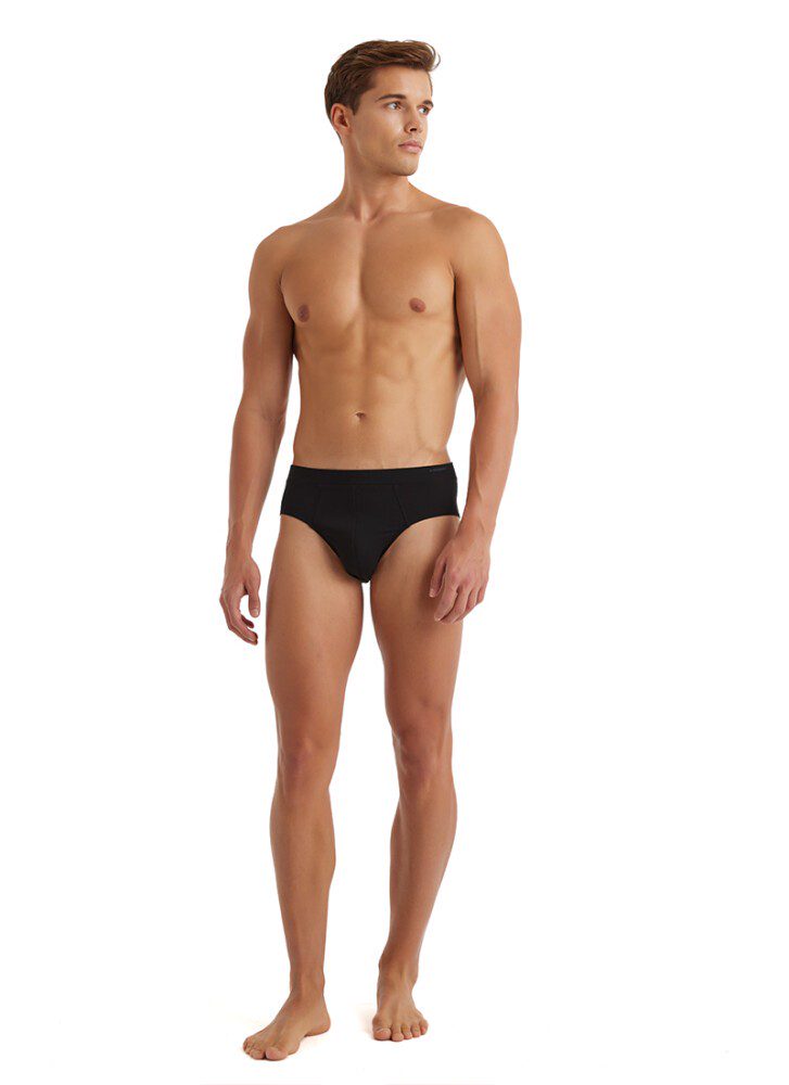 Herren Weiche Boxershorts 2er-Pack - Schwarz