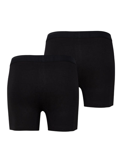 Herren Boxer Shorts 2er-Pack - Schwarz