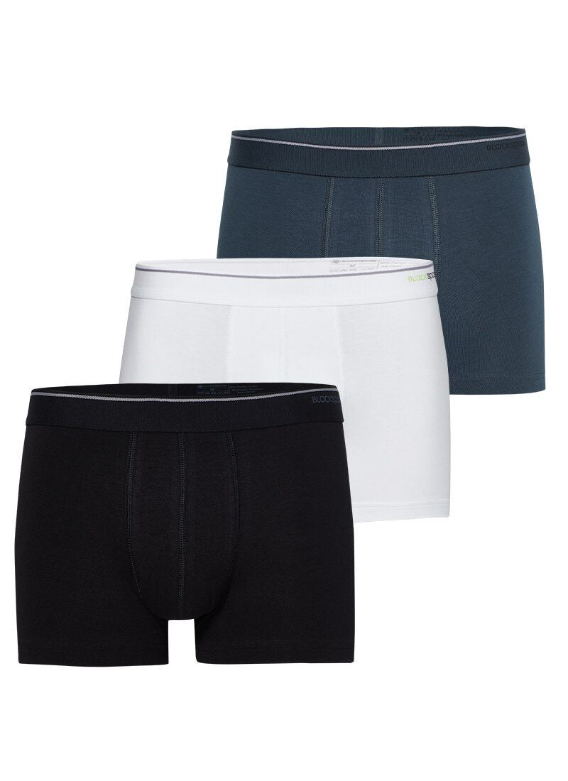 Herren Boxershorts 3er-Pack - Weiß Schwarz Grau