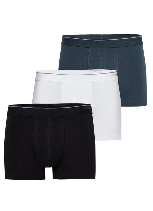 Herren Boxershorts 3er-Pack - Weiß Schwarz Grau