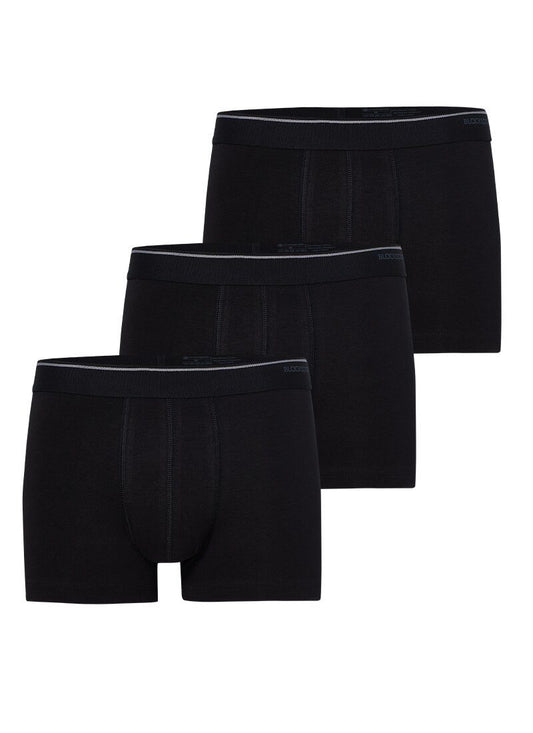 Herren Boxer 3er-Pack Weiche Baumwolle - Schwarz