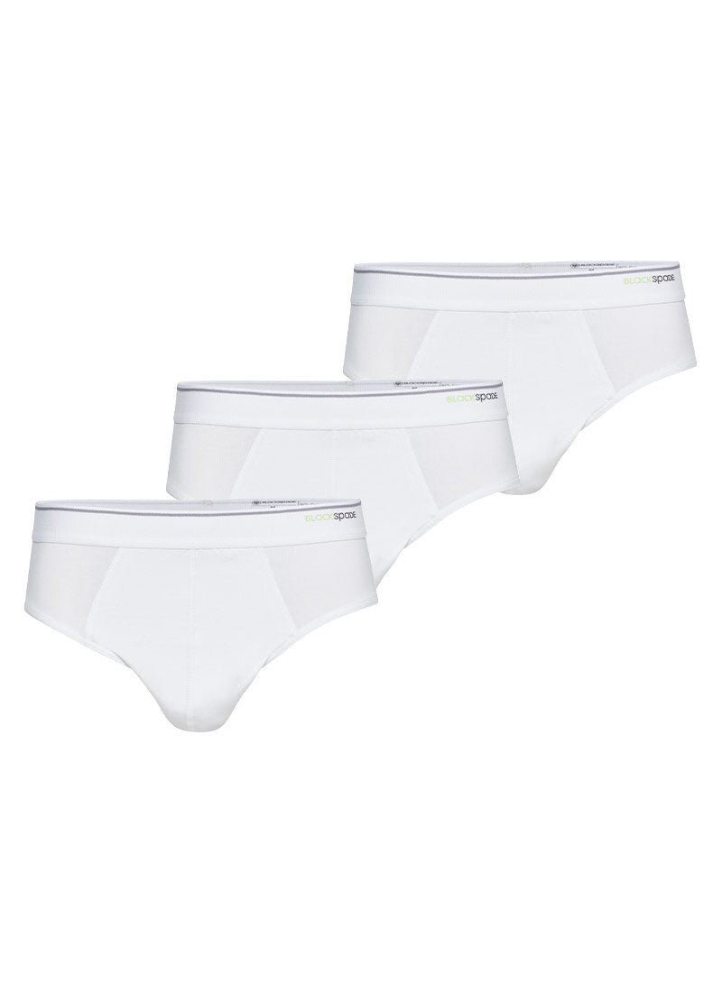 Herren 3er-Pack Weiche Baumwollslips - Weiß
