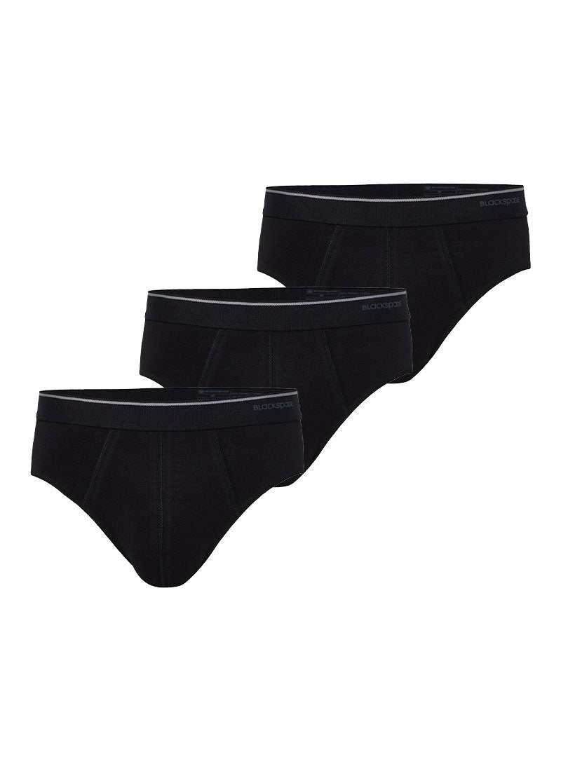 Herren 3er-Pack Weiche Baumwollslips - Schwarz