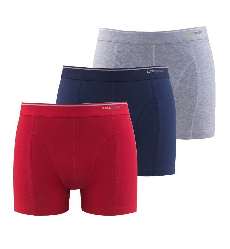 Herren Boxershorts 3er-Pack - Grau Navy Rot