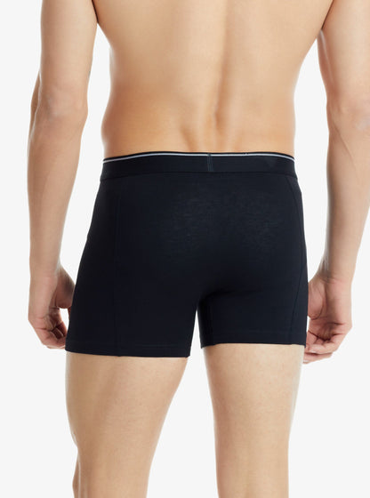 Herren Boxershorts 3er-Pack Weiche Baumwolle - Schwarz Melange