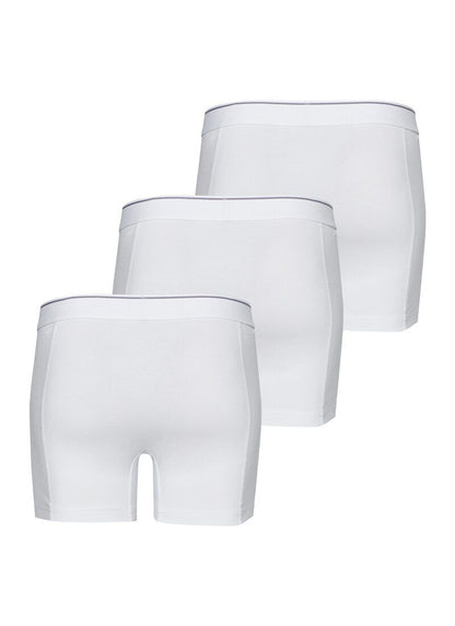 Herren Boxer Briefs 3er-Pack Weiche Baumwolle Weiß