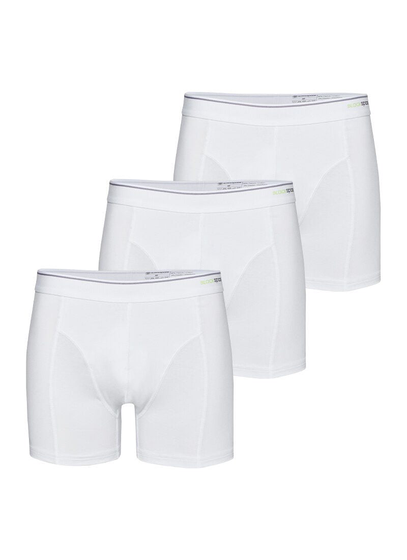 Herren Boxer Briefs 3er-Pack Weiche Baumwolle Weiß