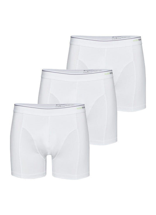 Herren Boxer Briefs 3er-Pack Weiche Baumwolle Weiß