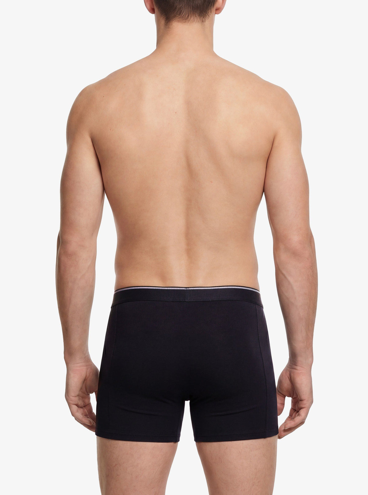 Herren Boxer 3er-Pack Weiche Baumwolle Schwarz