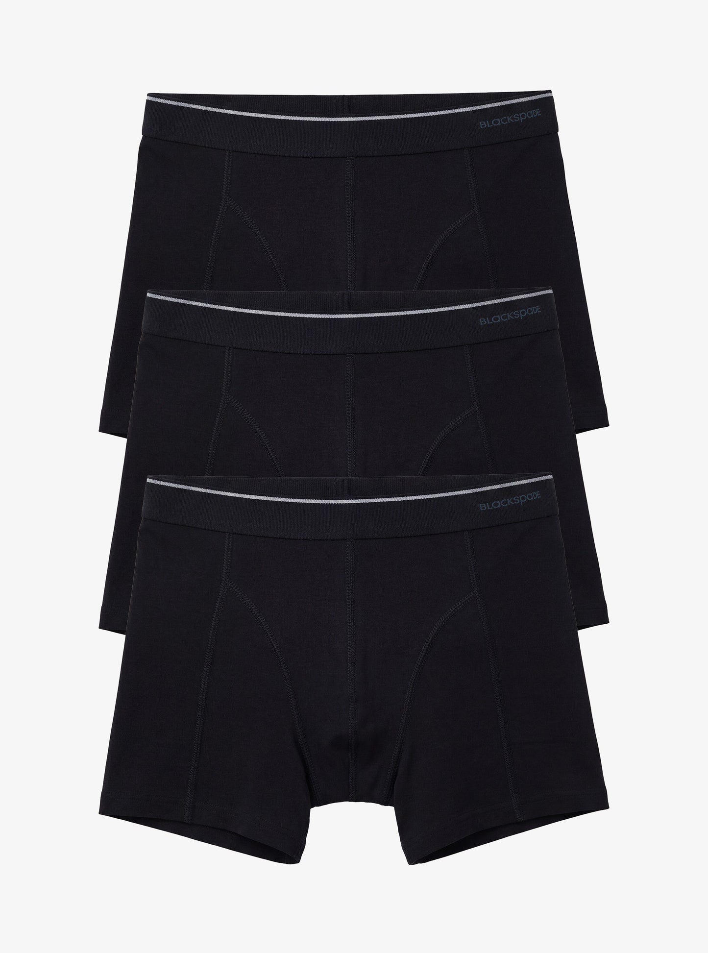 Herren Boxer 3er-Pack Weiche Baumwolle Schwarz