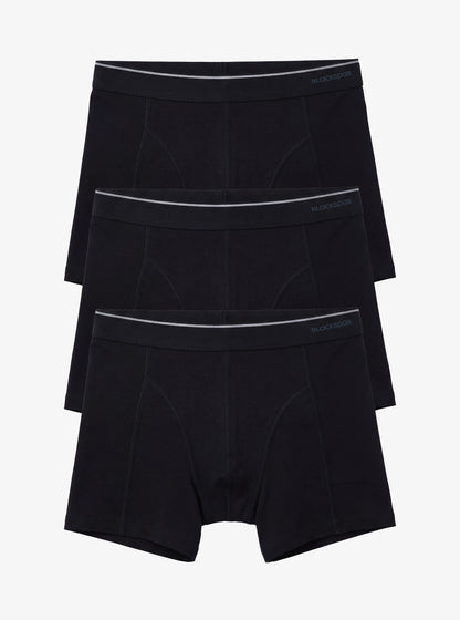 Herren Boxer 3er-Pack Weiche Baumwolle Schwarz