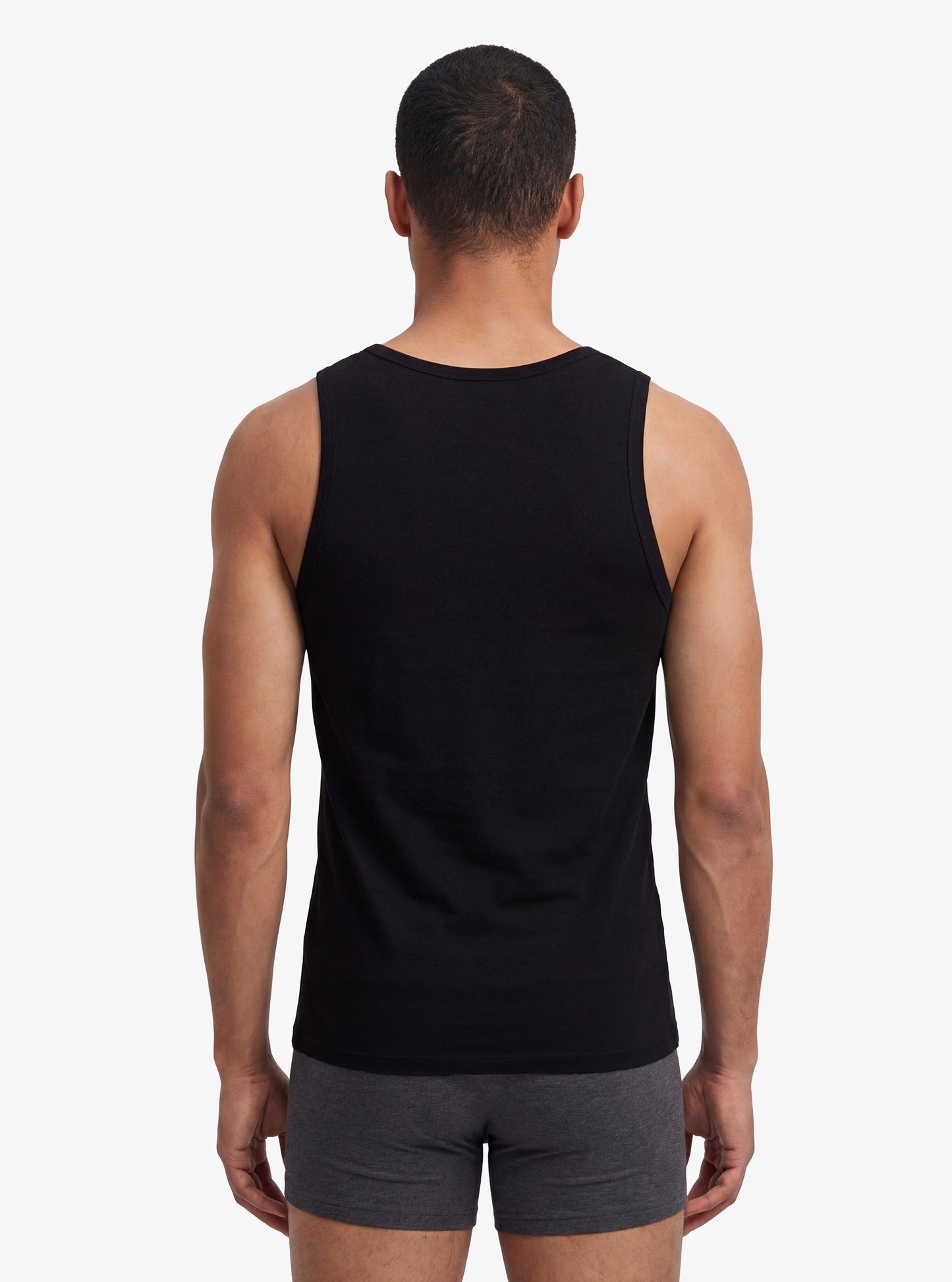 Herren T-Shirt 2er-Pack Weiche Baumwolle Schwarz