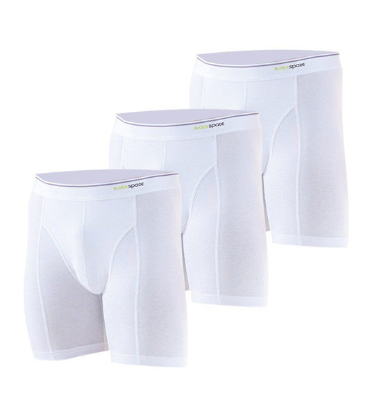 Herren Boxer 3er-Pack Weiche Baumwolle Weiß