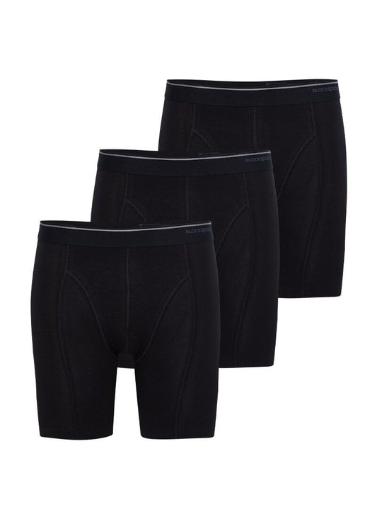 Herren Boxer 3er-Pack Weiche Baumwolle Schwarz