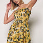 Patterned Sundress - Yellow