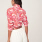 Flower Patterned Blouse - Pink