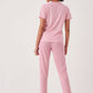 Powder Pants Pajama Set with Pointed Cuffs