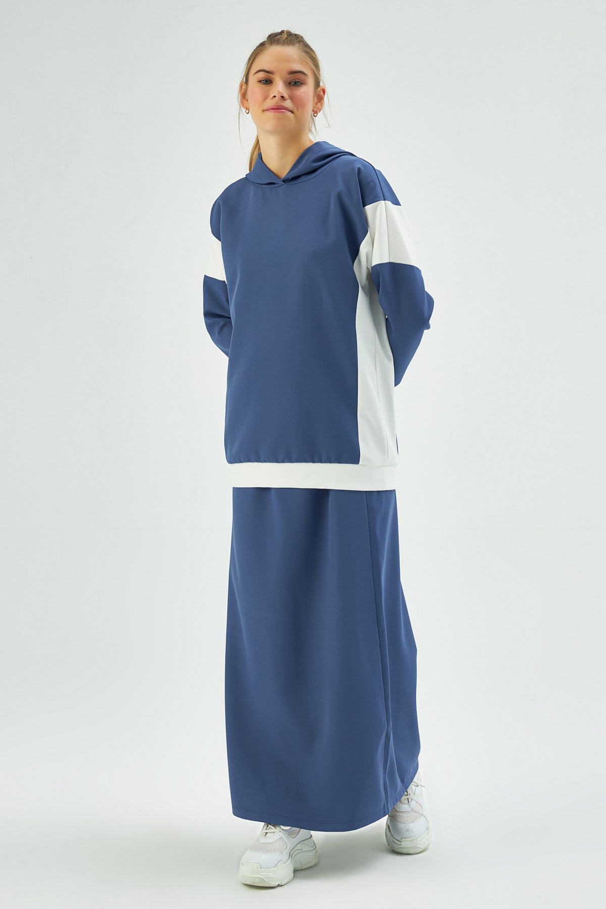 MUNI MUNI - Hoodie & Skirt Set - Blue