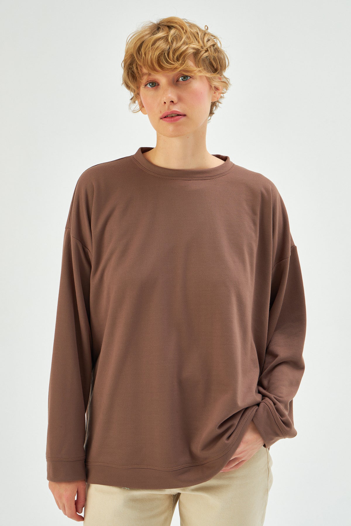 MUNI MUNI - Oversize Sweatshirt - brown