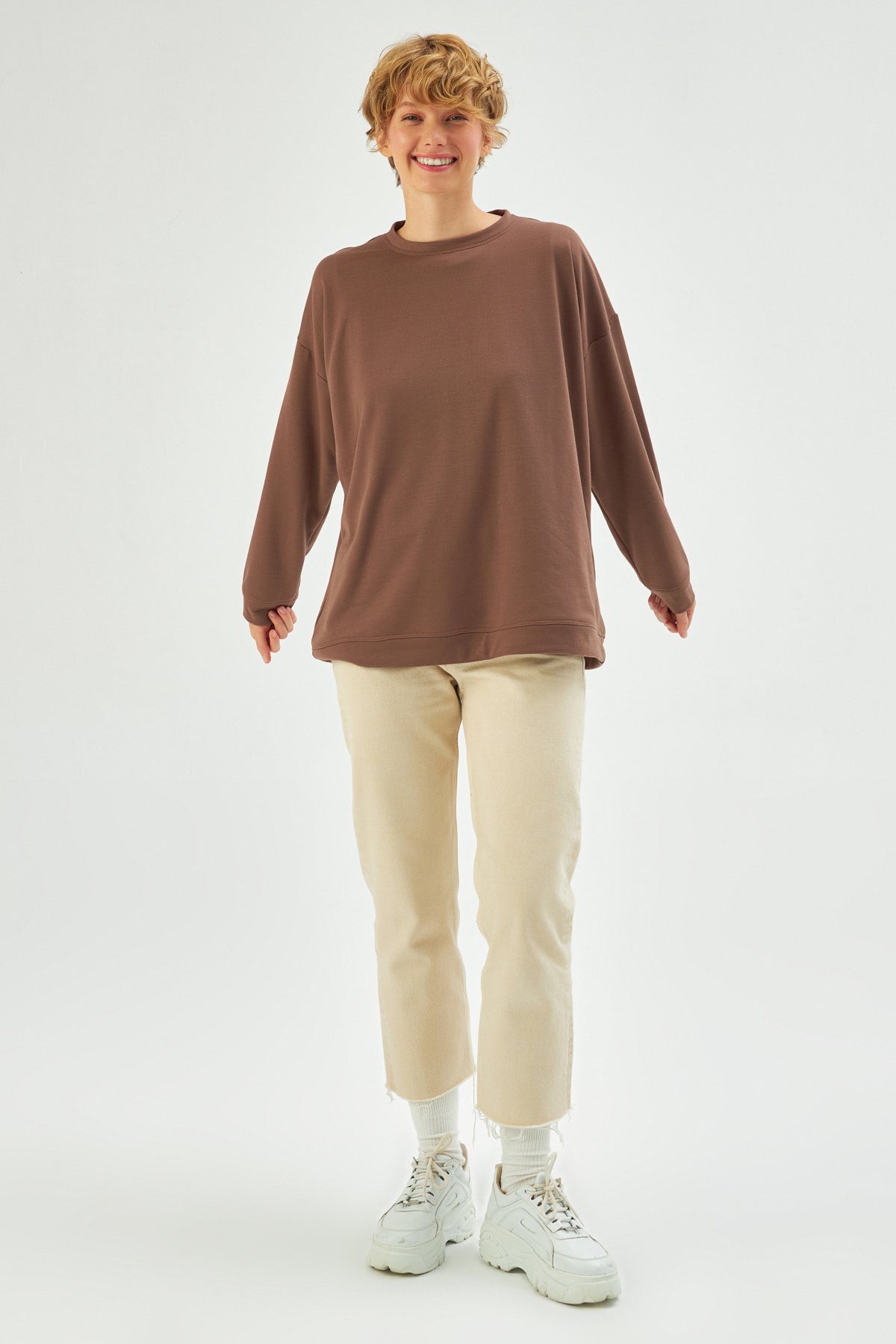 MUNI MUNI - Oversize Sweatshirt - brown