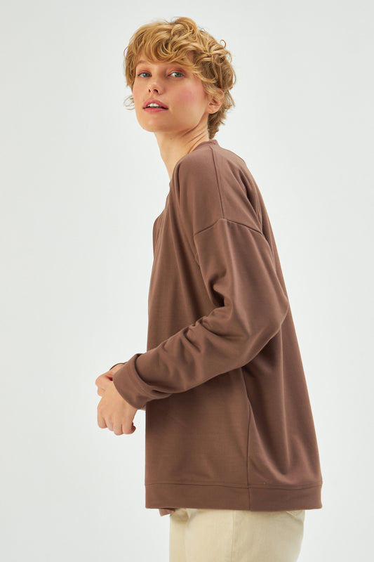 MUNI MUNI - Oversize Sweatshirt - brown