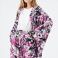 MUNI MUNI - Printed Kimono Top - dark pink lilac