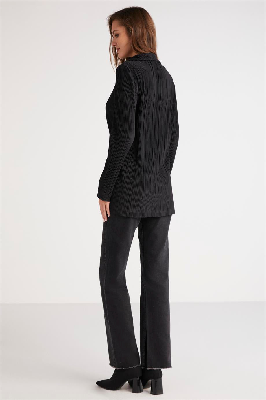 Oversize-Strickhemd