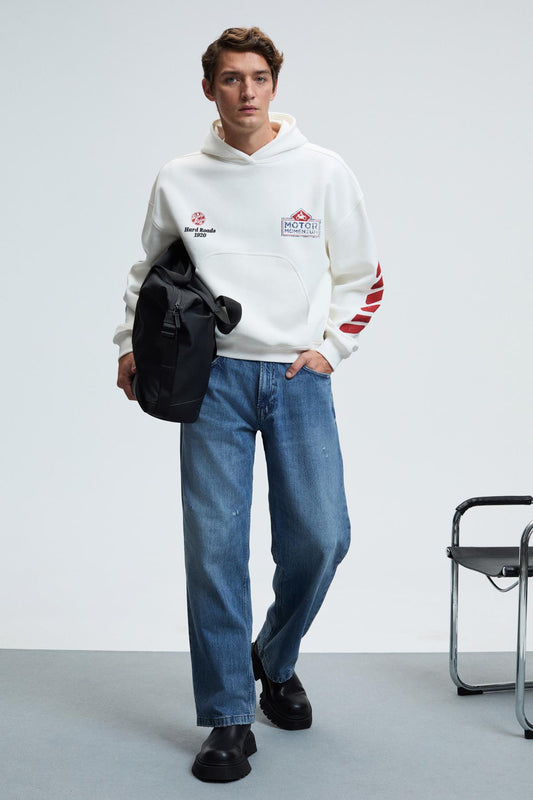 ABISMO Herren Sweatshirt mit Kapuze