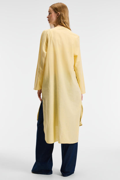 ACALLAR Damen Leinen-Look Kleid