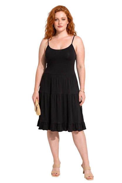 Midi-Kleid mit offenem Rücken