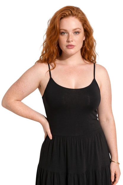 Midi-Kleid mit offenem Rücken