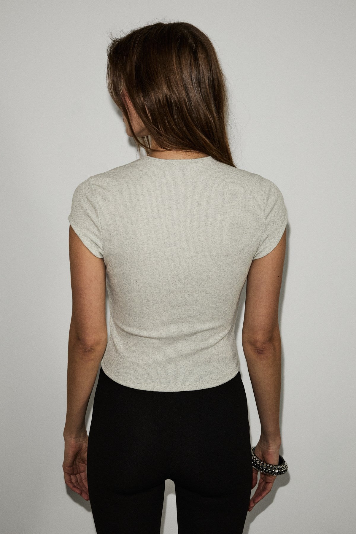 AERA Damen Kurzarm Bluse Soft Stretch