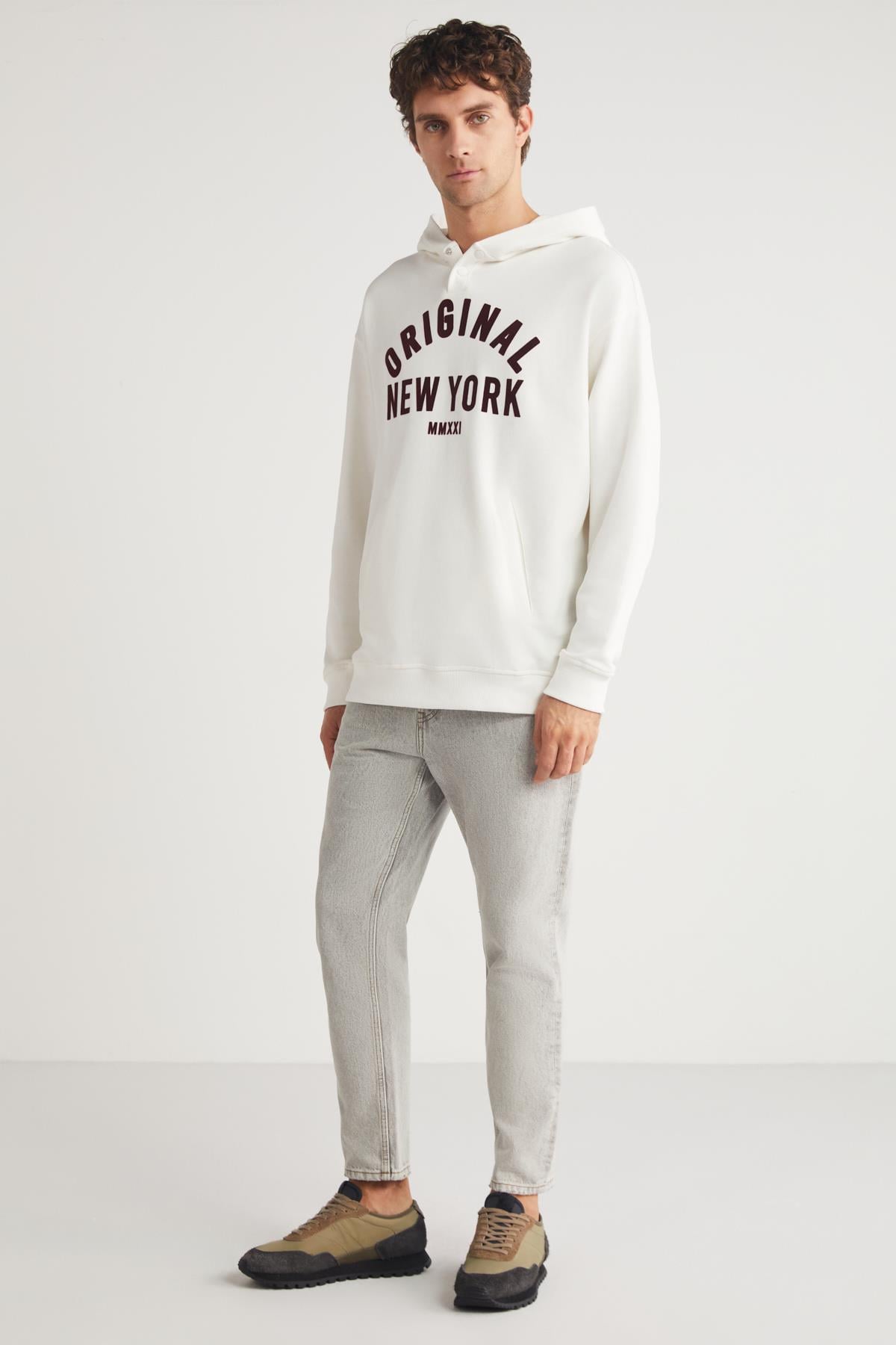 ALEKSI Herren Lockeres Sweatshirt